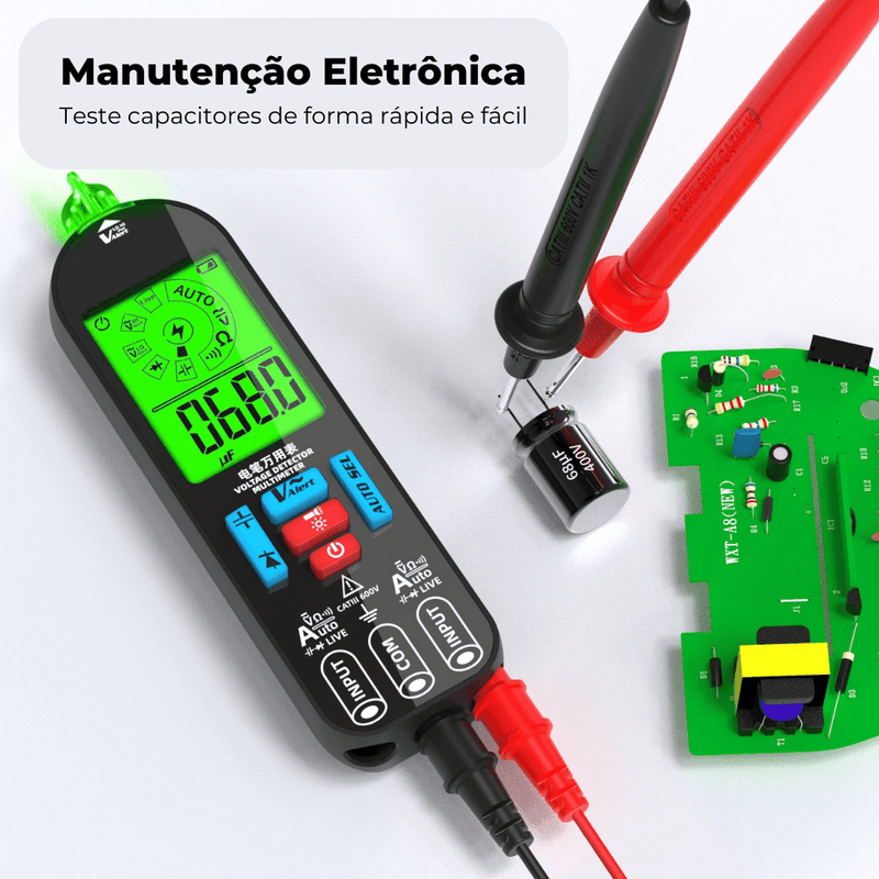 Caneta Multímetro Inteligente Recarregável