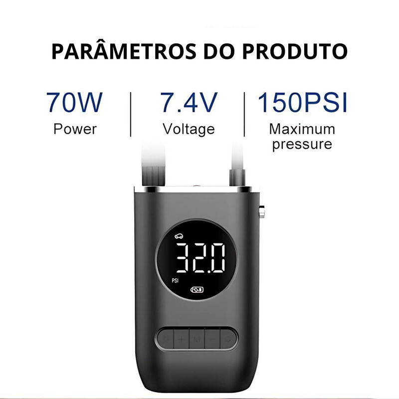 Compressor de Ar Portátil FRETE GRÁTIS