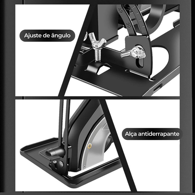 Suporte Adaptador Angular Base Guia Esmerilhadeira Lixadeira 115mm/125mm